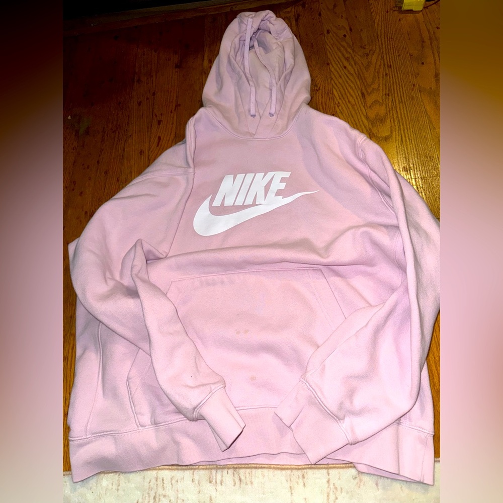 Pink Nike hoodie